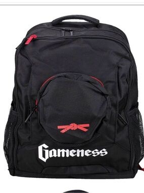 Gameness BJJ Black & Red Backpack